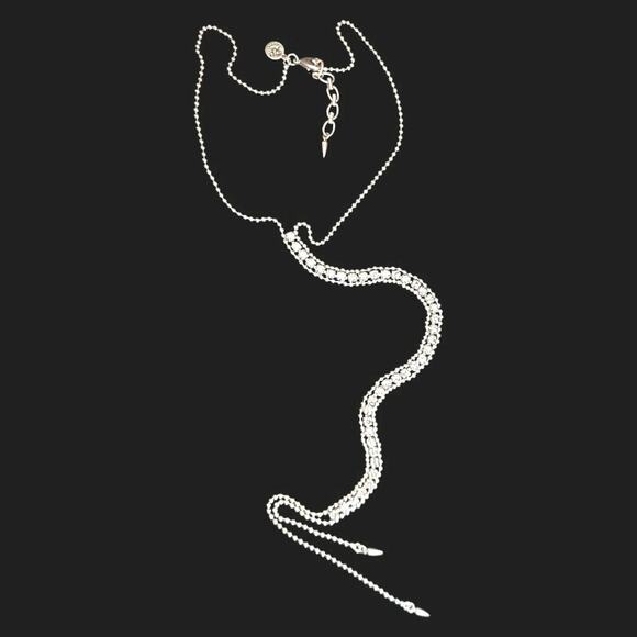 Rare Loren Hope Crystal Rhinestone Y-drop Necklace 18-20" + 15"‎ Drop - Picture 11 of 13